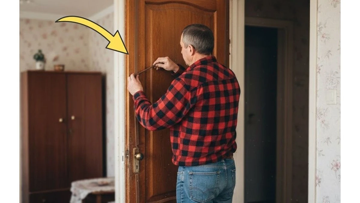 Il trucco a costo zero per eliminare gli spifferi sotto la porta e risparmiare sul riscaldamento