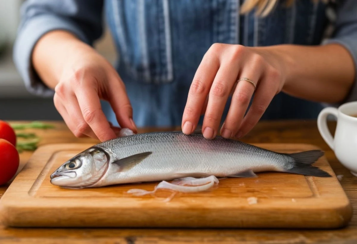 Il trucco in tre sacchetti: prepara l'aringa senza sporcare e senza lische
