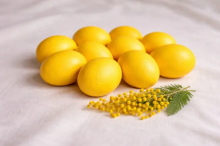 La scorza di cipolla è ormai un ricordo: basta un cucchiaio per uova di Pasqua color mimosa